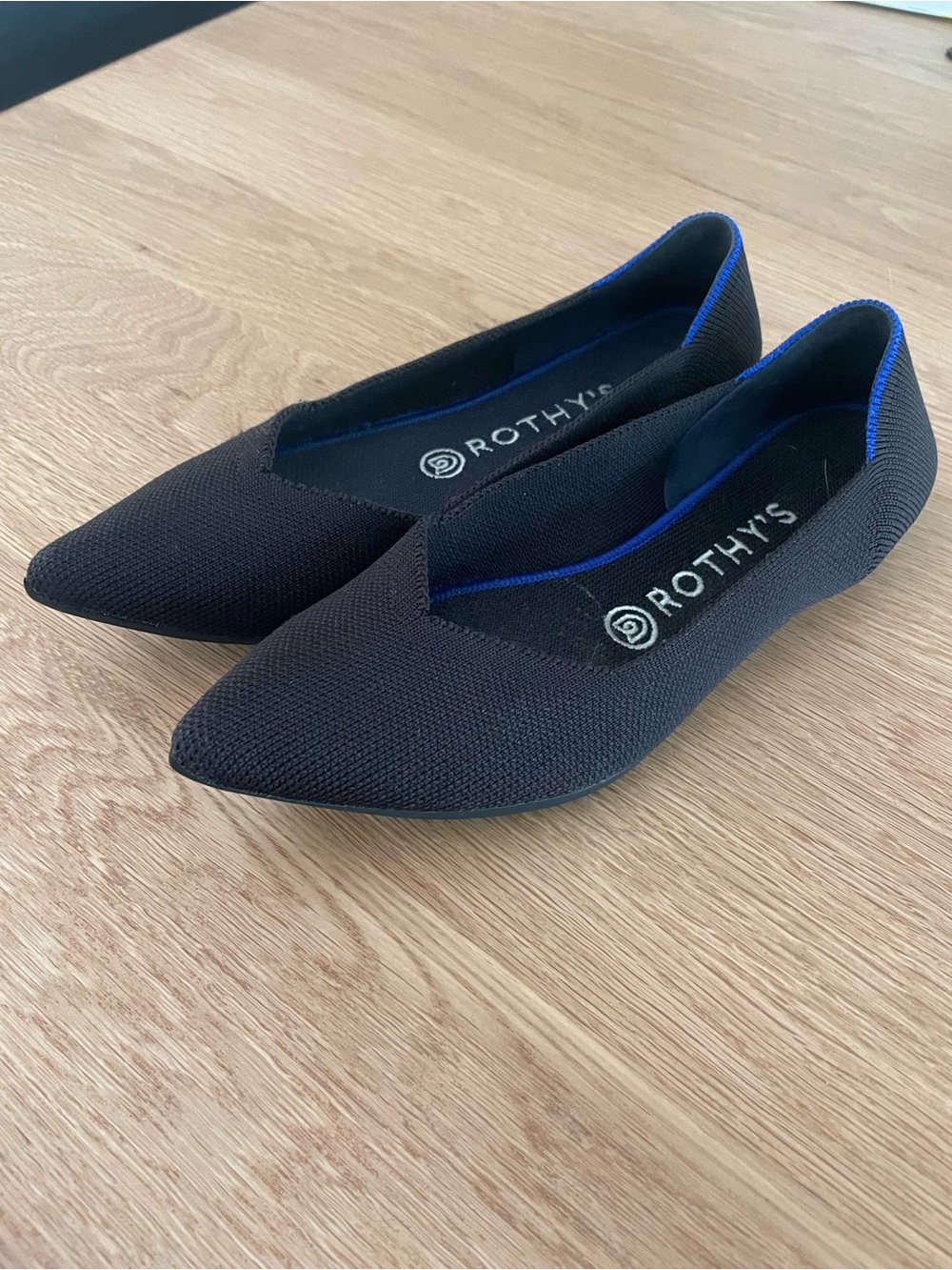 Rothy's Black The Point Knit Flats